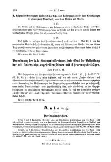 Verordnungsblatt für den Dienstbereich des K.K. Finanzministeriums für die im Reichsrate Vertretenen Königreiche und Länder 18720424 Seite: 6