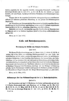 Verordnungsblatt für den Dienstbereich des K.K. Finanzministeriums für die im Reichsrate Vertretenen Königreiche und Länder 18720622 Seite: 5