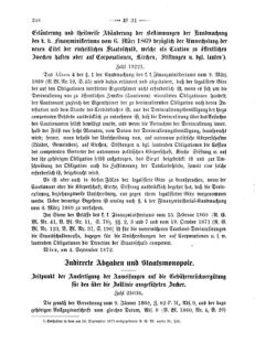 Verordnungsblatt für den Dienstbereich des K.K. Finanzministeriums für die im Reichsrate Vertretenen Königreiche und Länder 18720918 Seite: 22