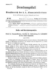 Verordnungsblatt für den Dienstbereich des K.K. Finanzministeriums für die im Reichsrate Vertretenen Königreiche und Länder