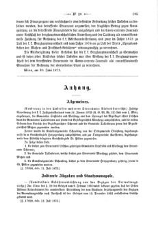 Verordnungsblatt für den Dienstbereich des K.K. Finanzministeriums für die im Reichsrate Vertretenen Königreiche und Länder 18730725 Seite: 15