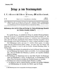 Verordnungsblatt für den Dienstbereich des K.K. Finanzministeriums für die im Reichsrate Vertretenen Königreiche und Länder