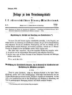 Verordnungsblatt für den Dienstbereich des K.K. Finanzministeriums für die im Reichsrate Vertretenen Königreiche und Länder