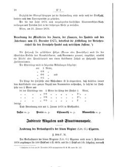 Verordnungsblatt für den Dienstbereich des K.K. Finanzministeriums für die im Reichsrate Vertretenen Königreiche und Länder 18760130 Seite: 2