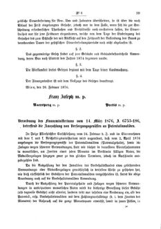 Verordnungsblatt für den Dienstbereich des K.K. Finanzministeriums für die im Reichsrate Vertretenen Königreiche und Länder 18760321 Seite: 11