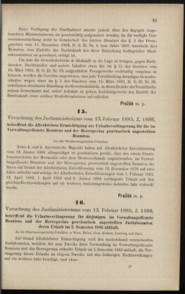 Verordnungsblatt des K.K. Justizministeriums 18850220 Seite: 3