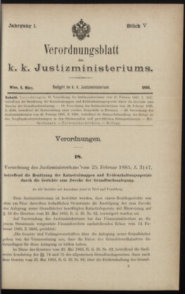 Verordnungsblatt des K.K. Justizministeriums