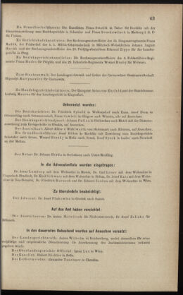 Verordnungsblatt des K.K. Justizministeriums 18850408 Seite: 7