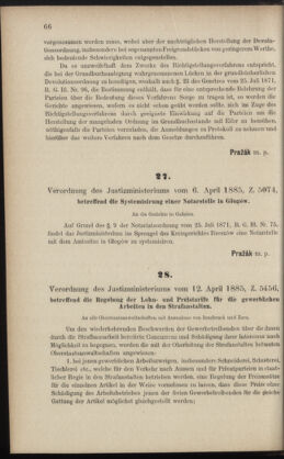 Verordnungsblatt des K.K. Justizministeriums 18850420 Seite: 2