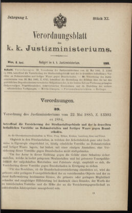 Verordnungsblatt des K.K. Justizministeriums