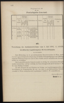 Verordnungsblatt des K.K. Justizministeriums 18850709 Seite: 4