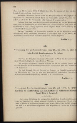 Verordnungsblatt des K.K. Justizministeriums 18850807 Seite: 2