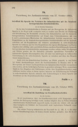 Verordnungsblatt des K.K. Justizministeriums 18851106 Seite: 2