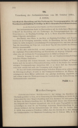 Verordnungsblatt des K.K. Justizministeriums 18851106 Seite: 4