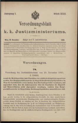 Verordnungsblatt des K.K. Justizministeriums