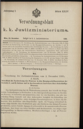 Verordnungsblatt des K.K. Justizministeriums