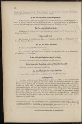 Verordnungsblatt des K.K. Justizministeriums 18860213 Seite: 8