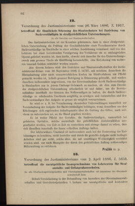 Verordnungsblatt des K.K. Justizministeriums 18860409 Seite: 2