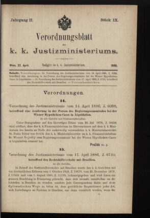 Verordnungsblatt des K.K. Justizministeriums