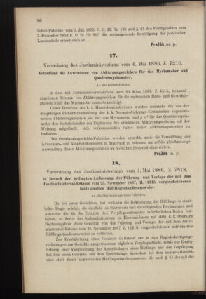 Verordnungsblatt des K.K. Justizministeriums 18860512 Seite: 2