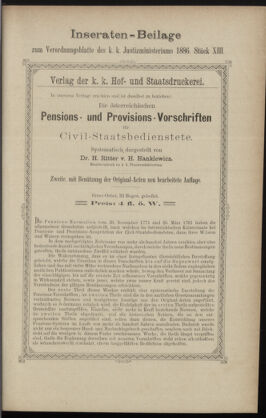 Verordnungsblatt des K.K. Justizministeriums 18860623 Seite: 7