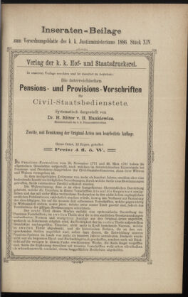 Verordnungsblatt des K.K. Justizministeriums 18860710 Seite: 7