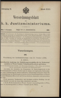 Verordnungsblatt des K.K. Justizministeriums