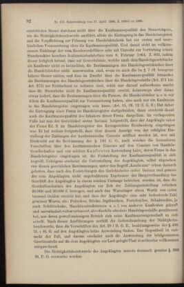 Verordnungsblatt des K.K. Justizministeriums 18861228 Seite: 124