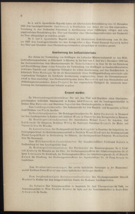 Verordnungsblatt des K.K. Justizministeriums 18870113 Seite: 8