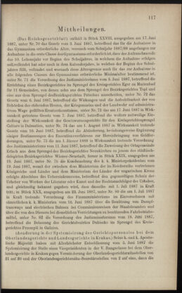 Verordnungsblatt des K.K. Justizministeriums 18870625 Seite: 5