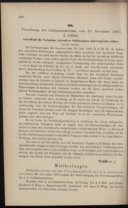 Verordnungsblatt des K.K. Justizministeriums 18871124 Seite: 2