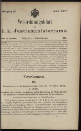 Verordnungsblatt des K.K. Justizministeriums