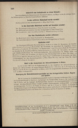 Verordnungsblatt des K.K. Justizministeriums 18871210 Seite: 16