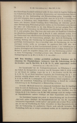 Verordnungsblatt des K.K. Justizministeriums 18871223 Seite: 106