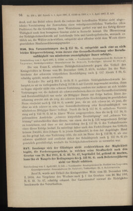 Verordnungsblatt des K.K. Justizministeriums 18871223 Seite: 124