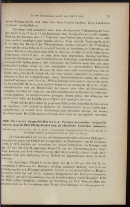 Verordnungsblatt des K.K. Justizministeriums 18871223 Seite: 129