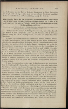 Verordnungsblatt des K.K. Justizministeriums 18871223 Seite: 133