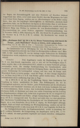 Verordnungsblatt des K.K. Justizministeriums 18871223 Seite: 135