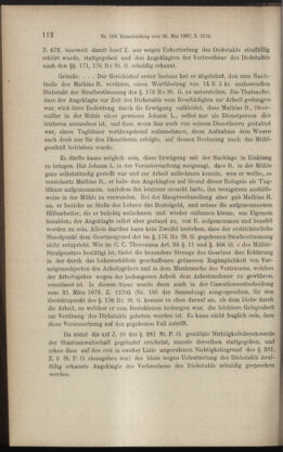 Verordnungsblatt des K.K. Justizministeriums 18871223 Seite: 142