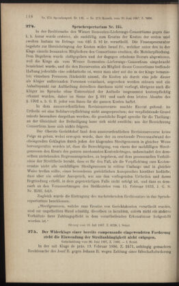 Verordnungsblatt des K.K. Justizministeriums 18871223 Seite: 148