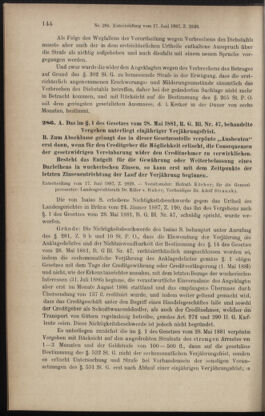 Verordnungsblatt des K.K. Justizministeriums 18871223 Seite: 174