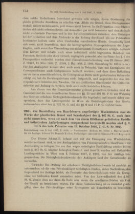 Verordnungsblatt des K.K. Justizministeriums 18871223 Seite: 184