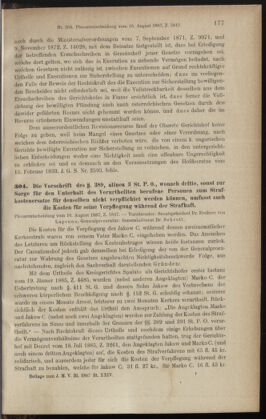 Verordnungsblatt des K.K. Justizministeriums 18871223 Seite: 207