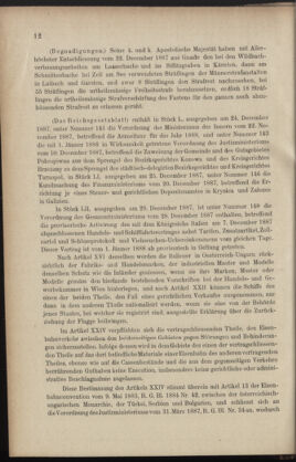 Verordnungsblatt des K.K. Justizministeriums 18880111 Seite: 12