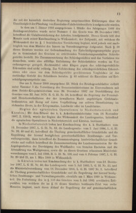 Verordnungsblatt des K.K. Justizministeriums 18880111 Seite: 13