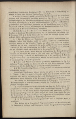 Verordnungsblatt des K.K. Justizministeriums 18880111 Seite: 14