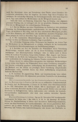 Verordnungsblatt des K.K. Justizministeriums 18880111 Seite: 15