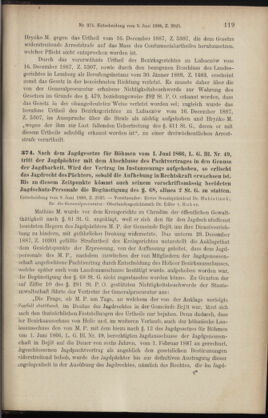 Verordnungsblatt des K.K. Justizministeriums 18880222 Seite: 103