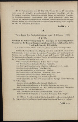 Verordnungsblatt des K.K. Justizministeriums 18880222 Seite: 4