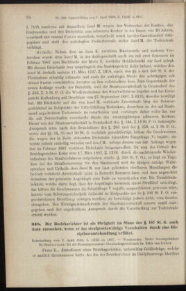 Verordnungsblatt des K.K. Justizministeriums 18880222 Seite: 60